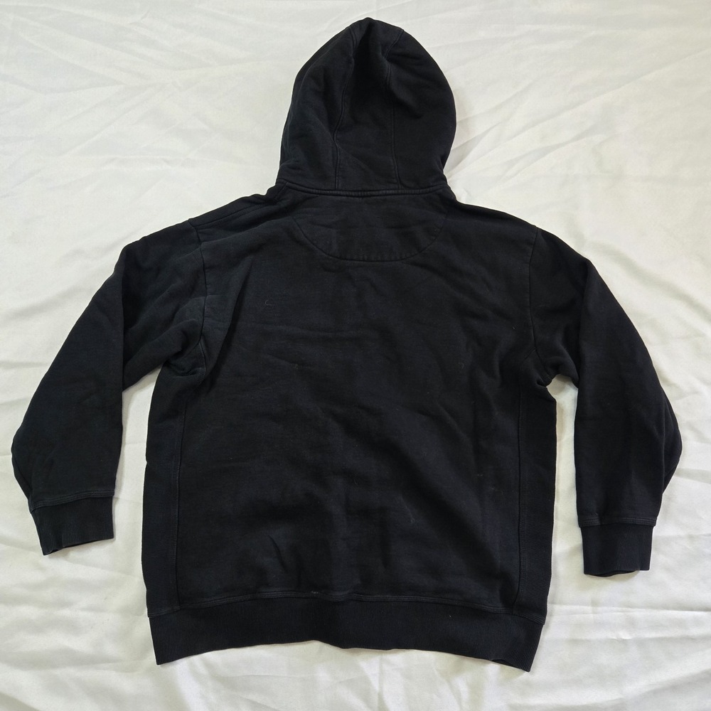 Volvo Logo Graphic Full Zip Hooded Sweatshirt Mens 3XL Black Heavyweight Sweden - Picture 7 of 7